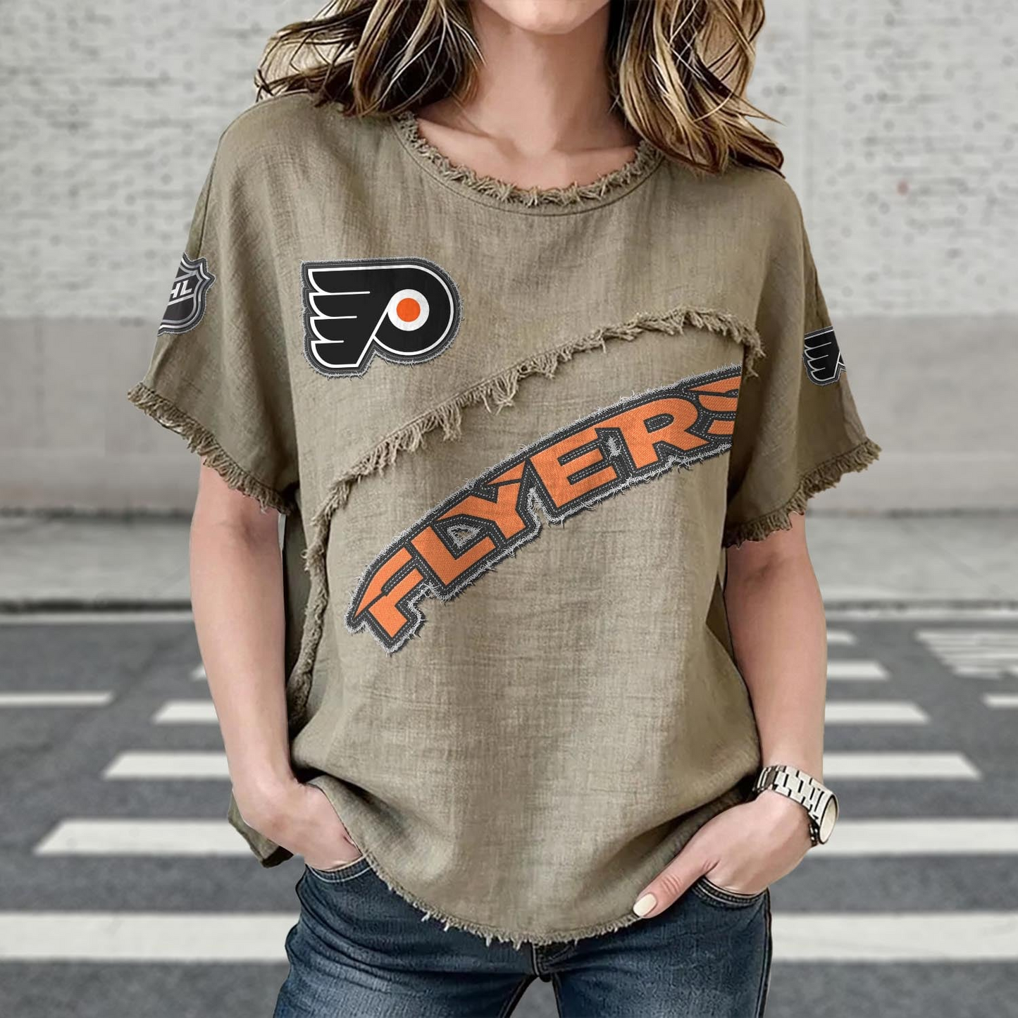 PHI x NHL Womenƒ??s Vintage O-Neck 2905 DatND DVT