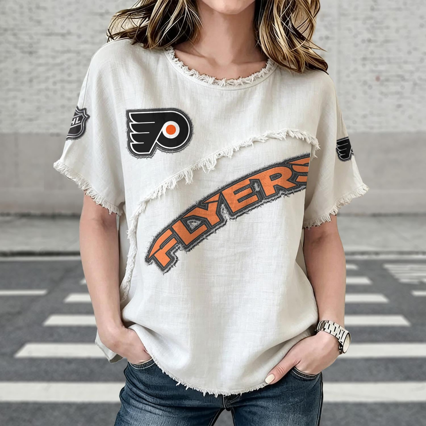 PHI x NHL Womenƒ??s Vintage O-Neck 2905 DatND DVT