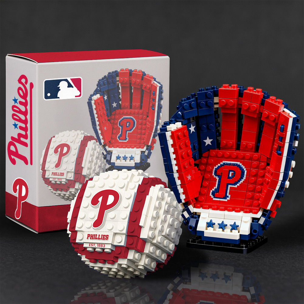 MLB Teams Baseball Glove & Ball Building Block Set DDT NTL