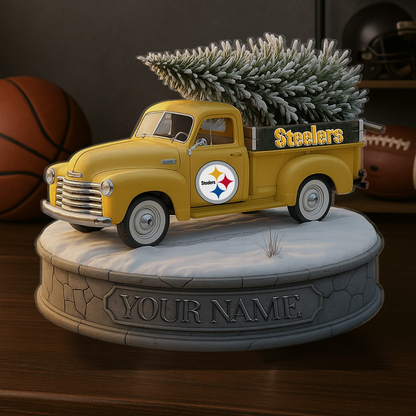 PIT Custom NFL Christmas Acrylic Block Plaque Decor DatND DVT