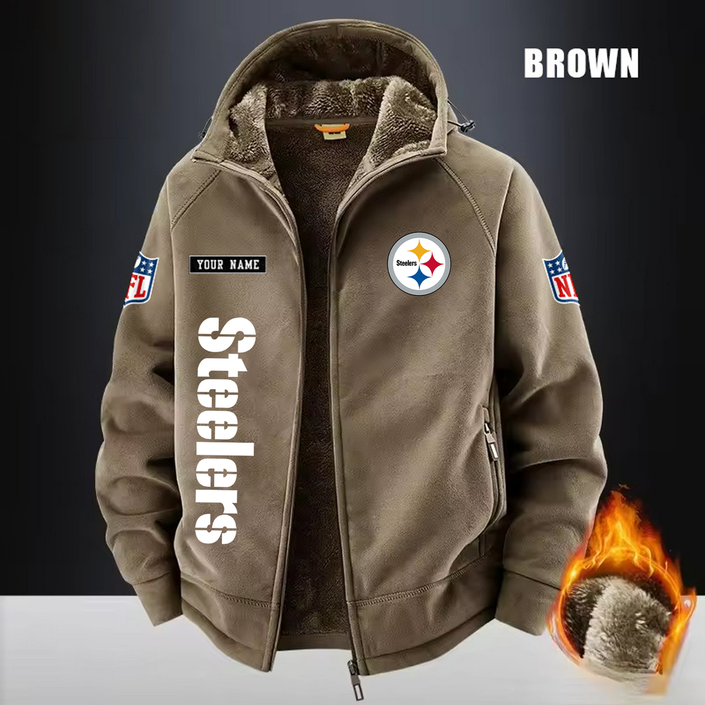 PIT x NFL 3D Half-zip Hoodie DATND TANTD