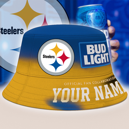 PIT x NFL Bud Light Personalized Bucket Hat DATND TANTD
