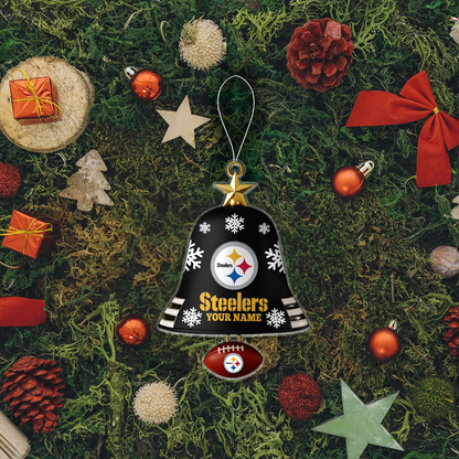 PIT x NFL Christmas Bell Ornament Custom Any Name DatND DVT