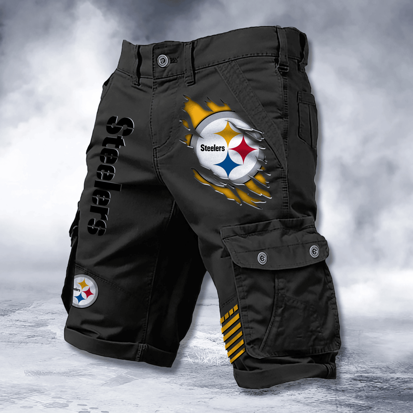 PIT x NFL Cotton Cargo Shorts DATND TANTD 2705