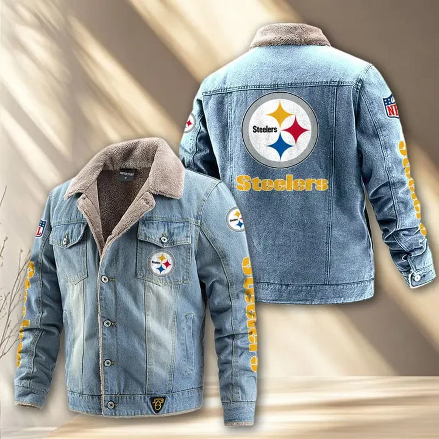PIT x NFL Fleece Lined Denim Jacket DatND DVT