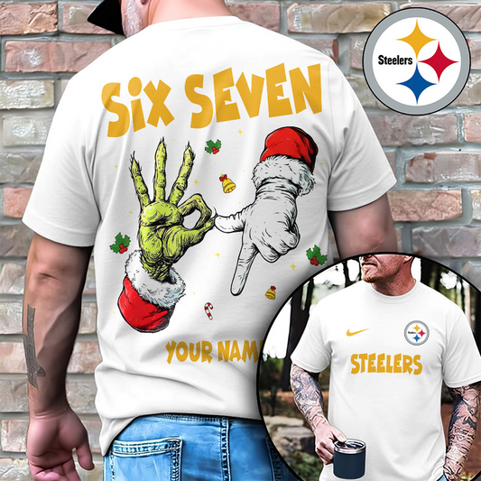 PIT x NFL Funny Six Seven Hot Trend Tshirt Custom Any Name DATND TANTD
