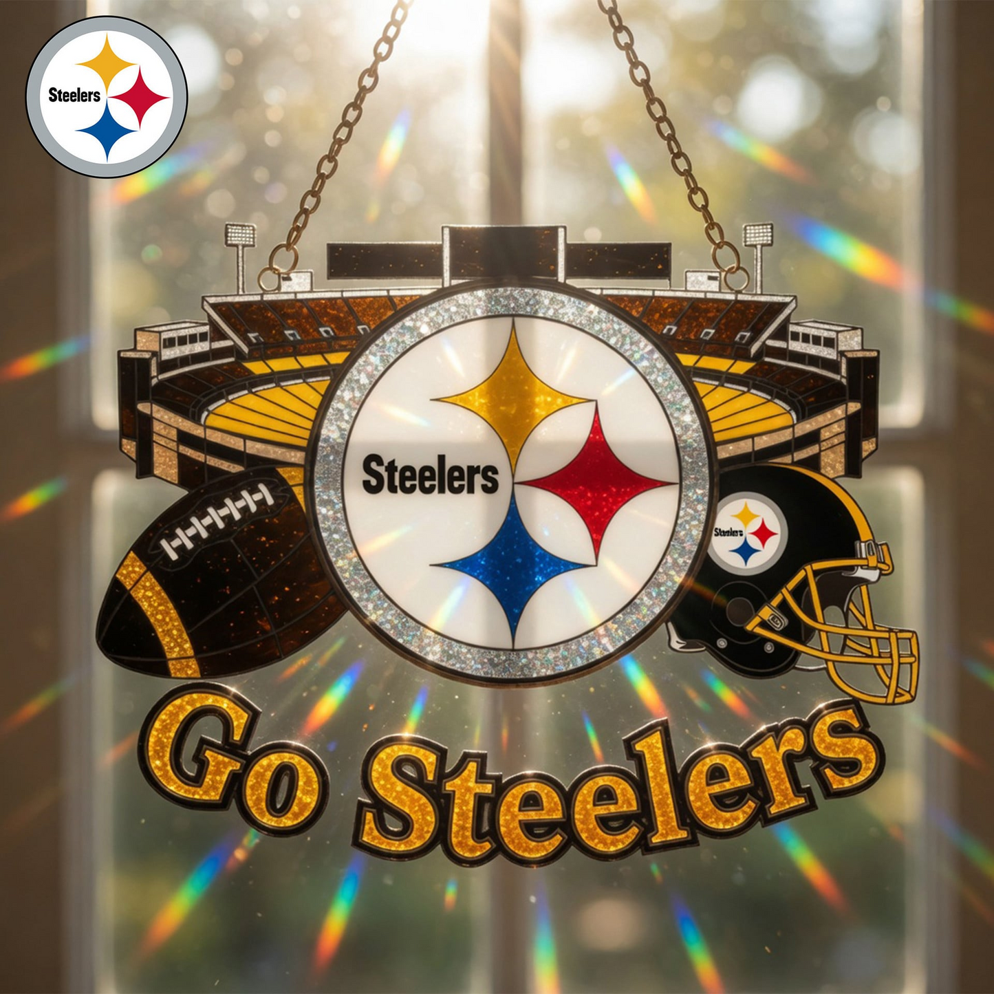 PIT x NFL Game Day Suncatcher