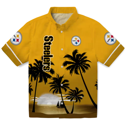 PIT x NFL Hawaiian Shirt ƒ?? Beach Sunset DATND TANTD 270526