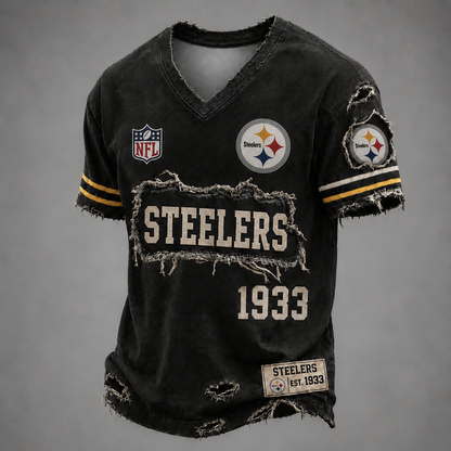 PIT x NFL LUXURY V-Neck T-Shirt 3005 DatND DVT