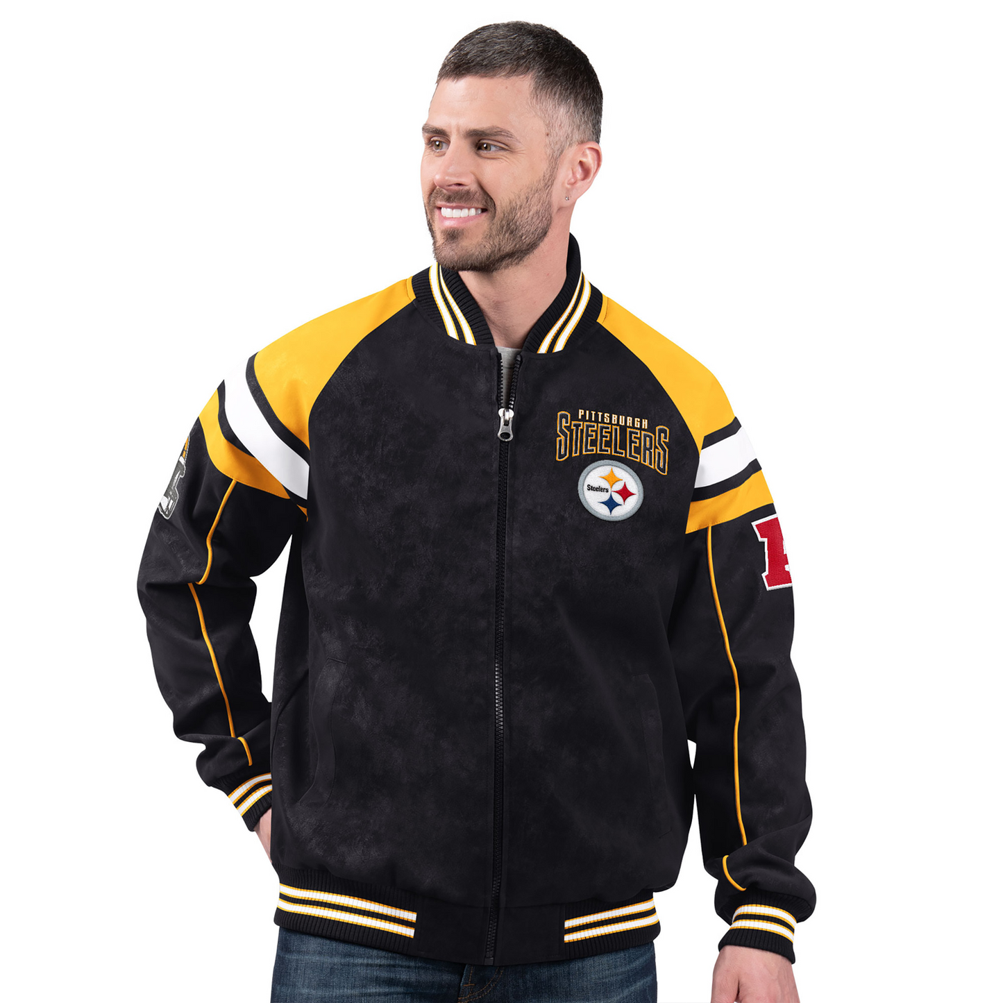 PIT x NFL Officially Licensed Faux Suede Jacket DATND TANTD