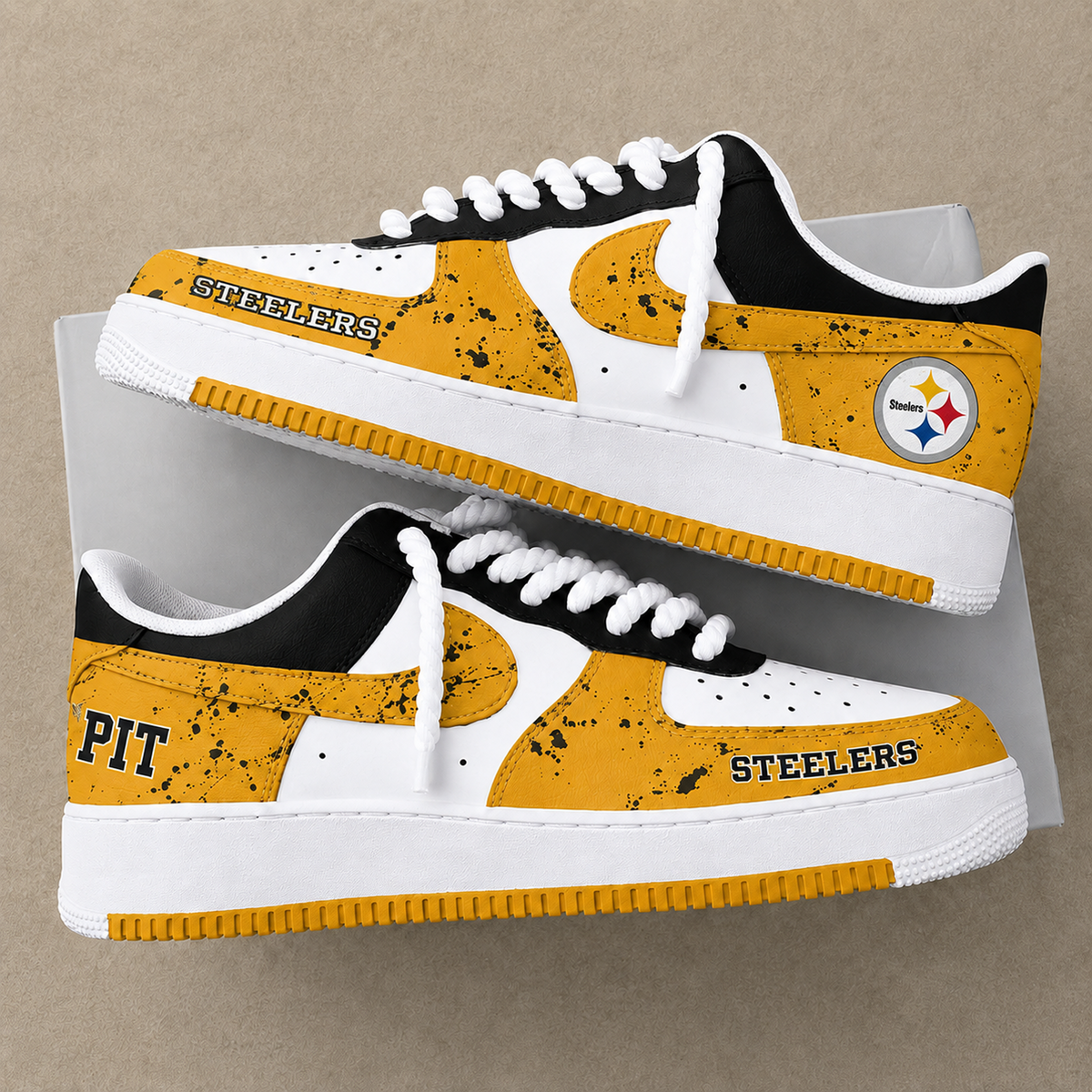 PIT x NFL Premium AF1 Shoes