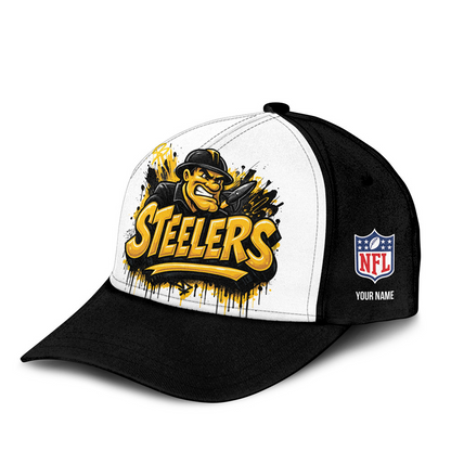 PIT x NFL Premium Custom Graffiti Team Cap