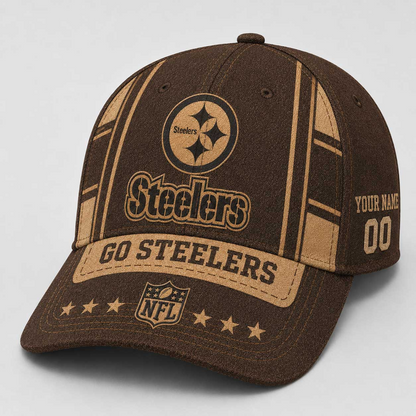 PIT x NFL Premium Vintage Leather Personalized Cap for Loyal Fans