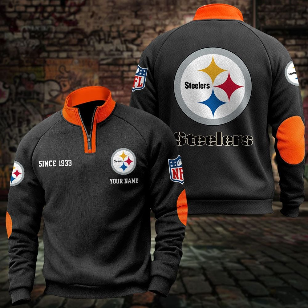 PIT x NFL Sweatshirts Quarter Collared Sweatshirt Pullover DatND DVT