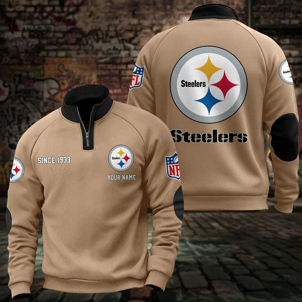 PIT x NFL Sweatshirts Quarter Collared Sweatshirt Pullover DatND DVT