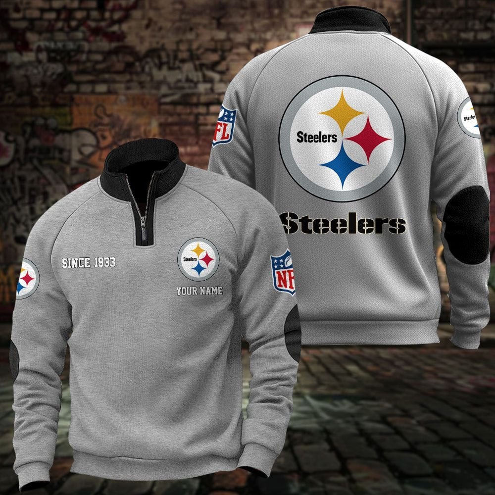 PIT x NFL Sweatshirts Quarter Collared Sweatshirt Pullover DatND DVT