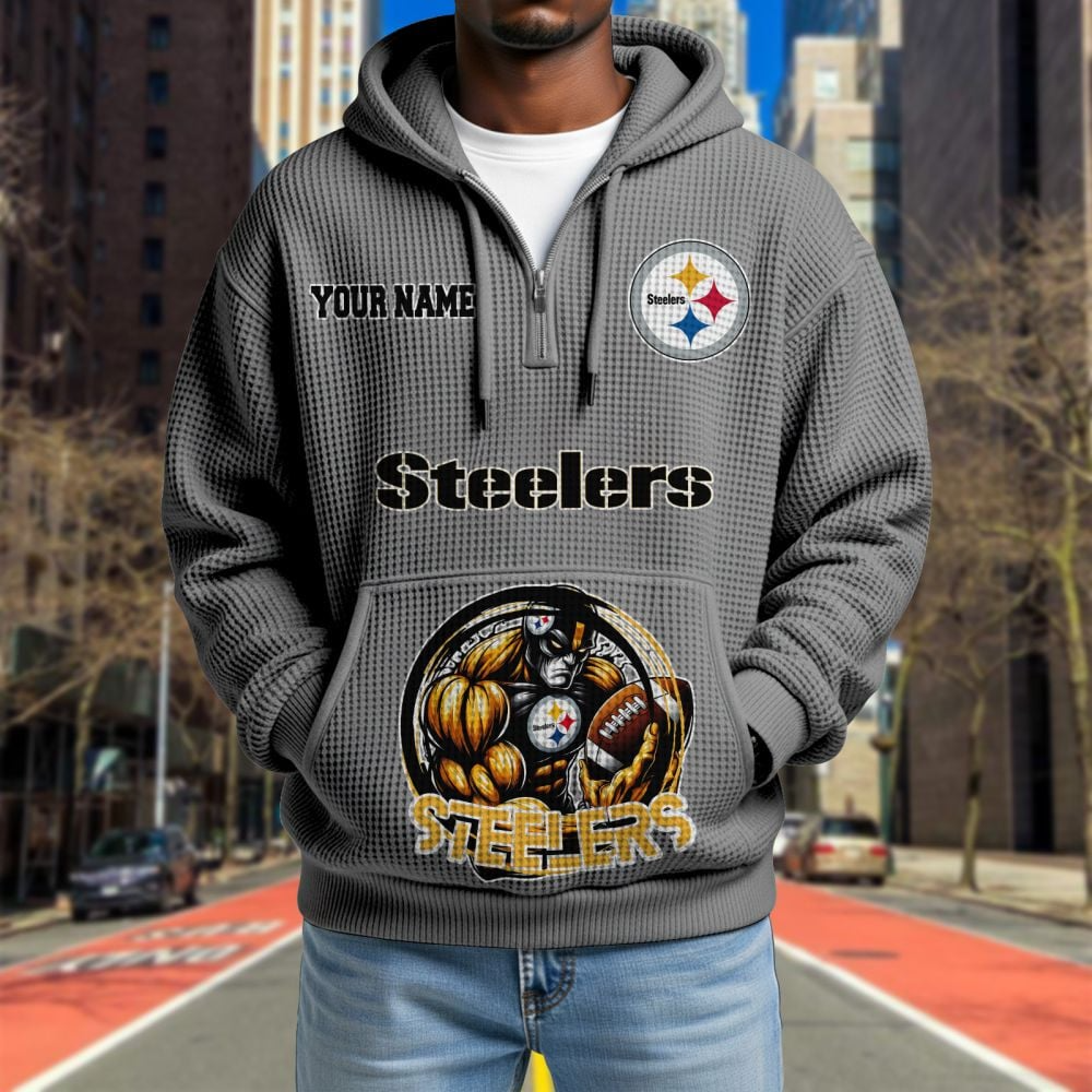 PIT x NFL Waffle Hoodie DATND TANTD