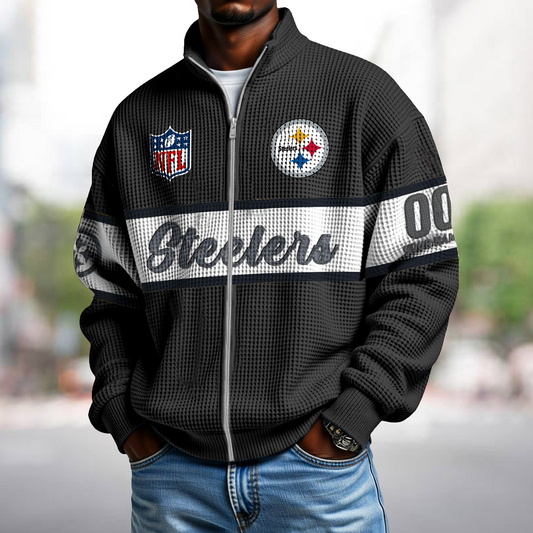 PIT x NFL Waffle Zip-Up Sweatshirt DATND TANTD
