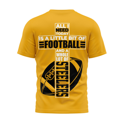 PIT x NFL Whole Lot of Football Christian Cross 3D Shirt