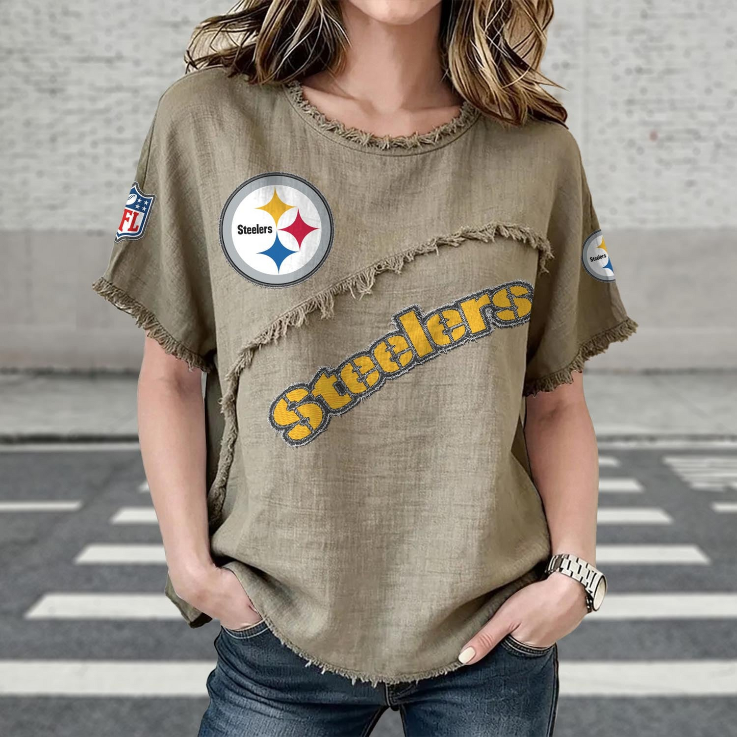 PIT x NFL Womenƒ??s Vintage O-Neck 2905 DatND DVT