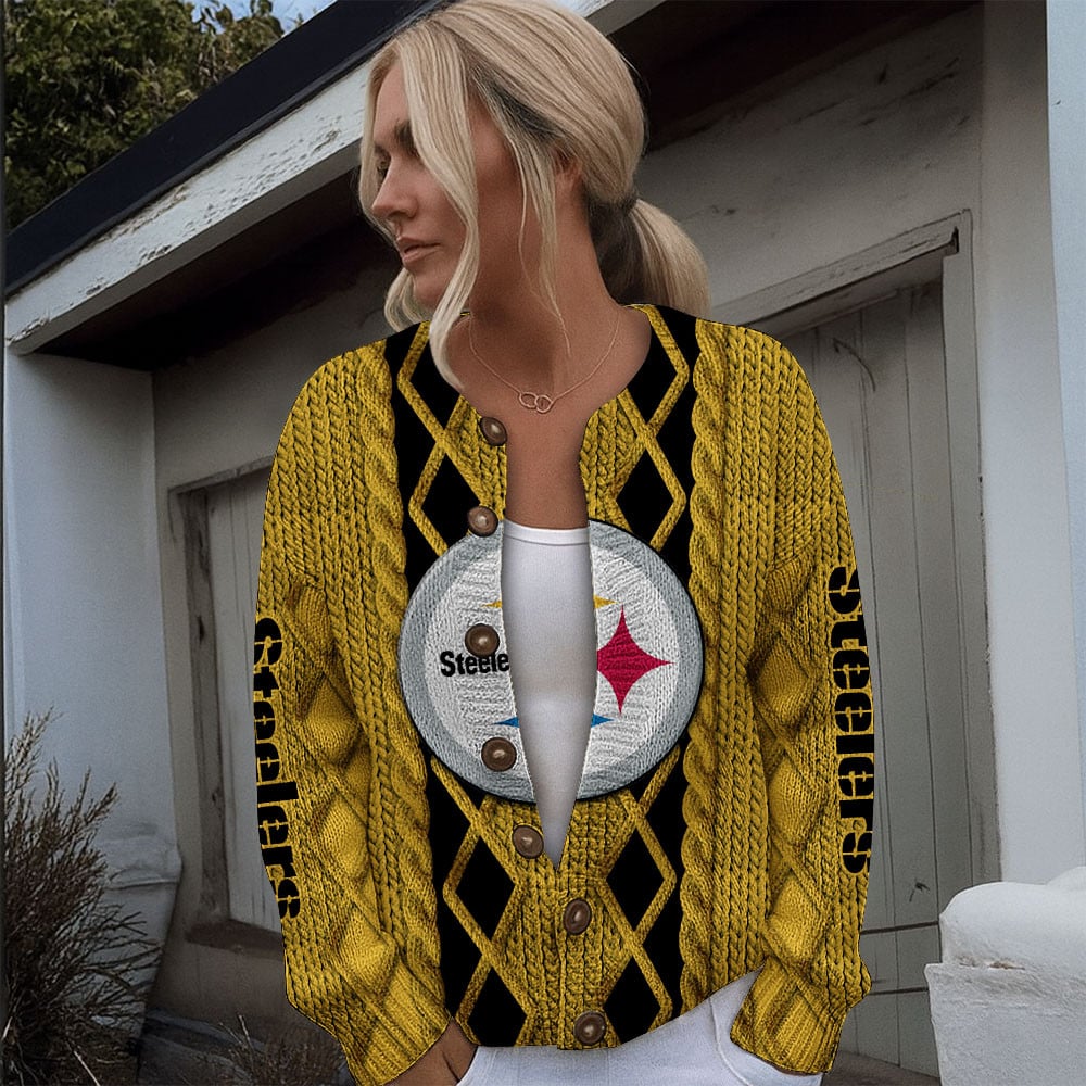 PIT x NFL Women's Cardigan Sweater DatND DVT