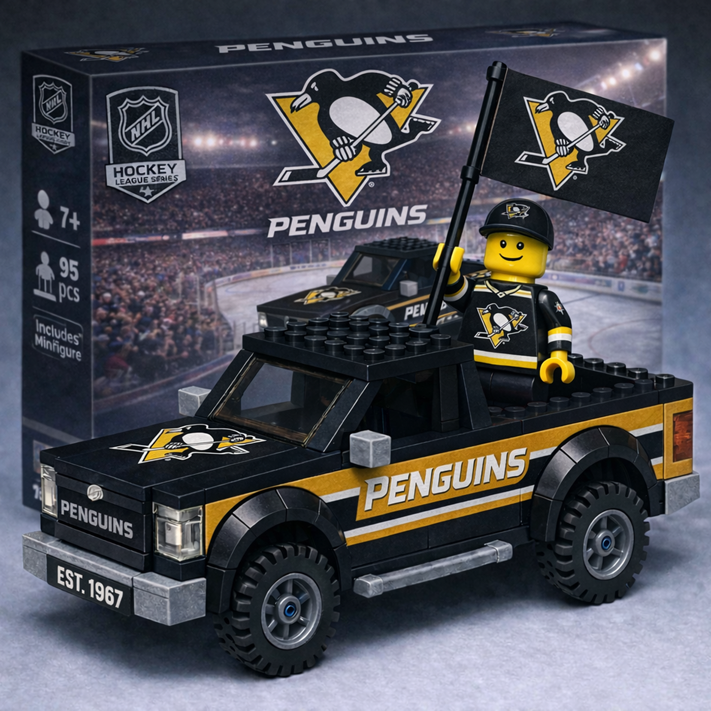 PIT x NHL Building Blocks Truck Toy Set V1 DatND DVT