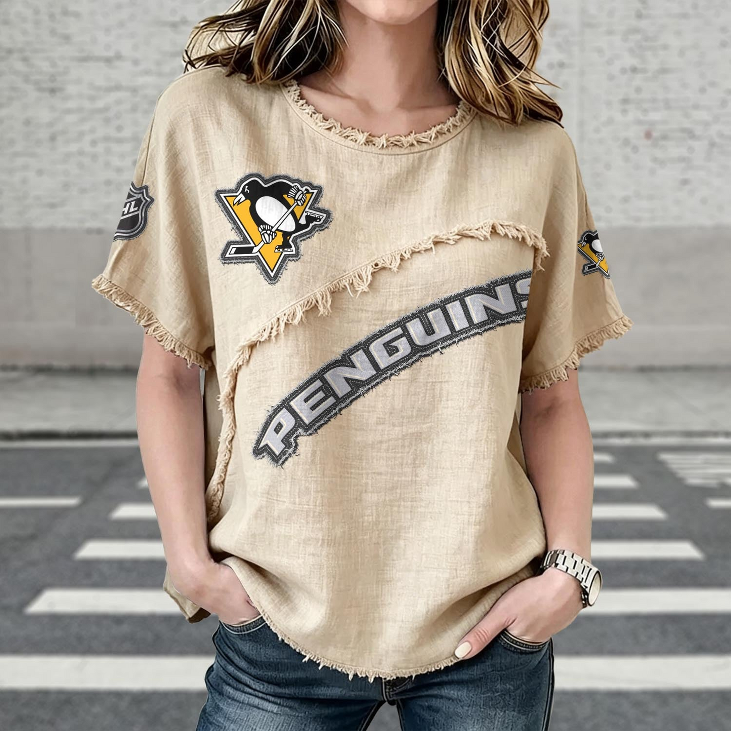 PIT x NHL Womenƒ??s Vintage O-Neck 2905 DatND DVT