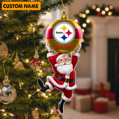 PIT x Personalized NFL Acrylic Ornament Christmas DATND TANTD