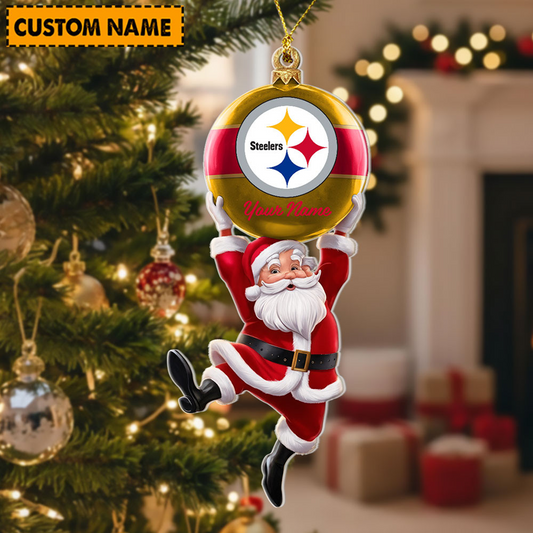 PIT x Personalized NFL Acrylic Ornament Christmas DATND TANTD