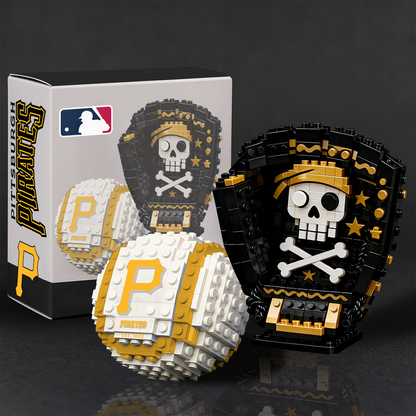 MLB Teams Baseball Glove & Ball Building Block Set DDT NTL