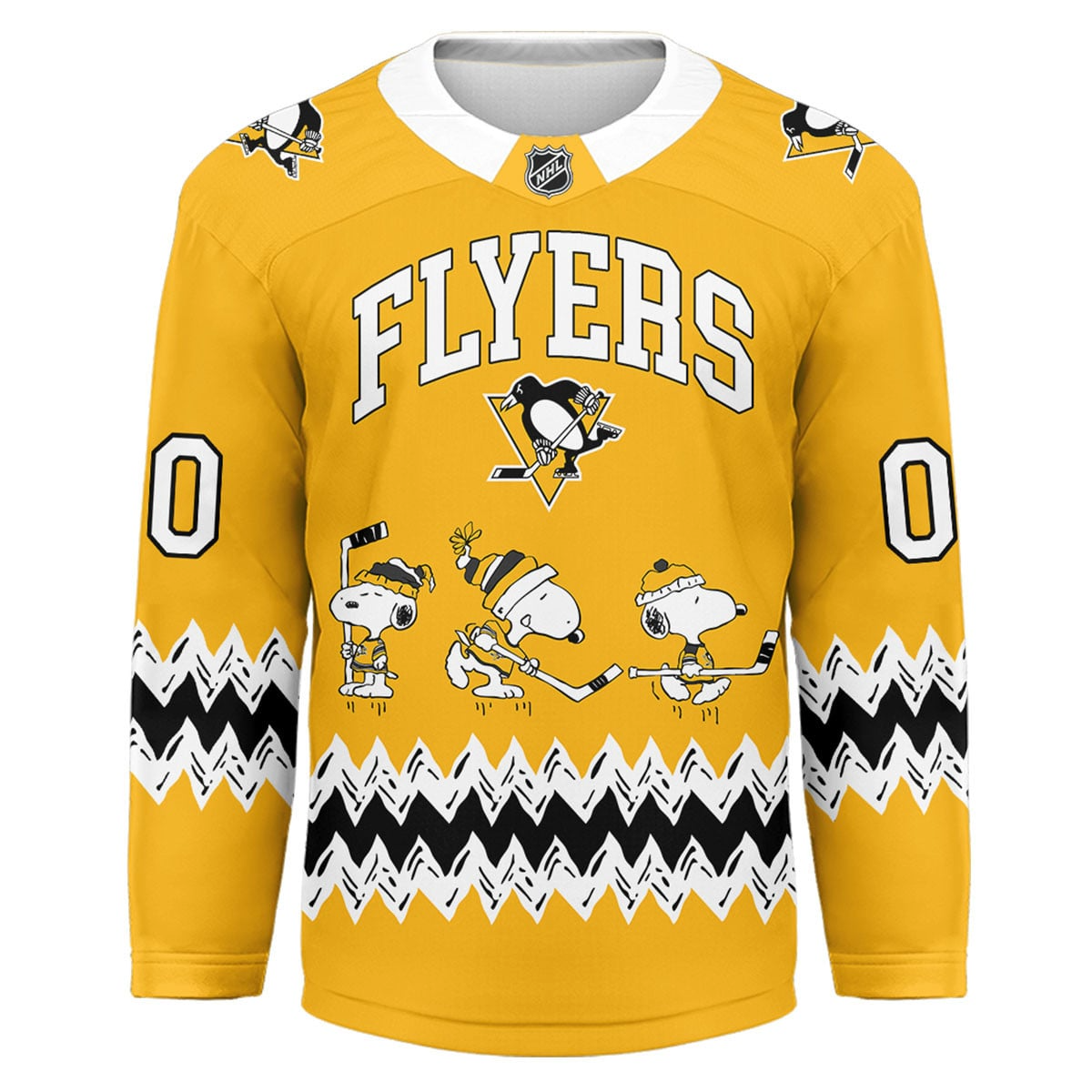 PP Premium NHL Snoopy Personalized Hockey Jersey DDT CTND