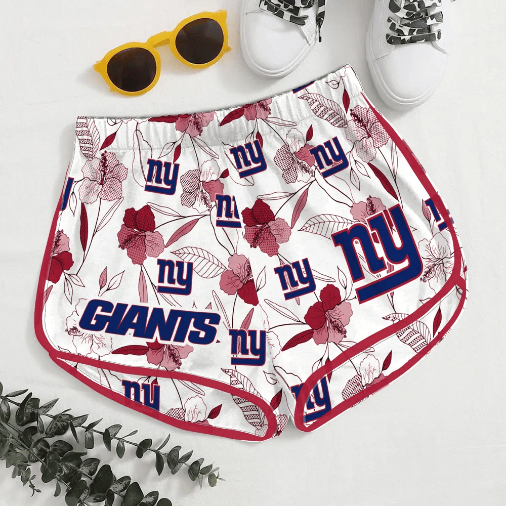 PREMIER NFL X NYG Women Soft Stretch Workout Shorts FOR SUMMER HOLIDAY NDT VHM 080626