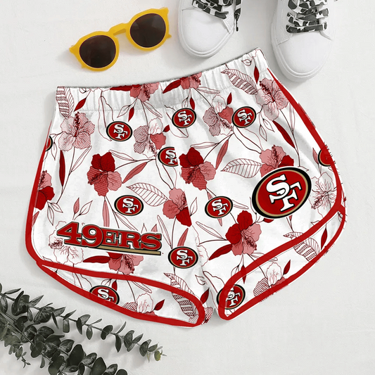 PREMIER NFL X SF Women Soft Stretch Workout Shorts FOR SUMMER HOLIDAY NDT VHM 080626