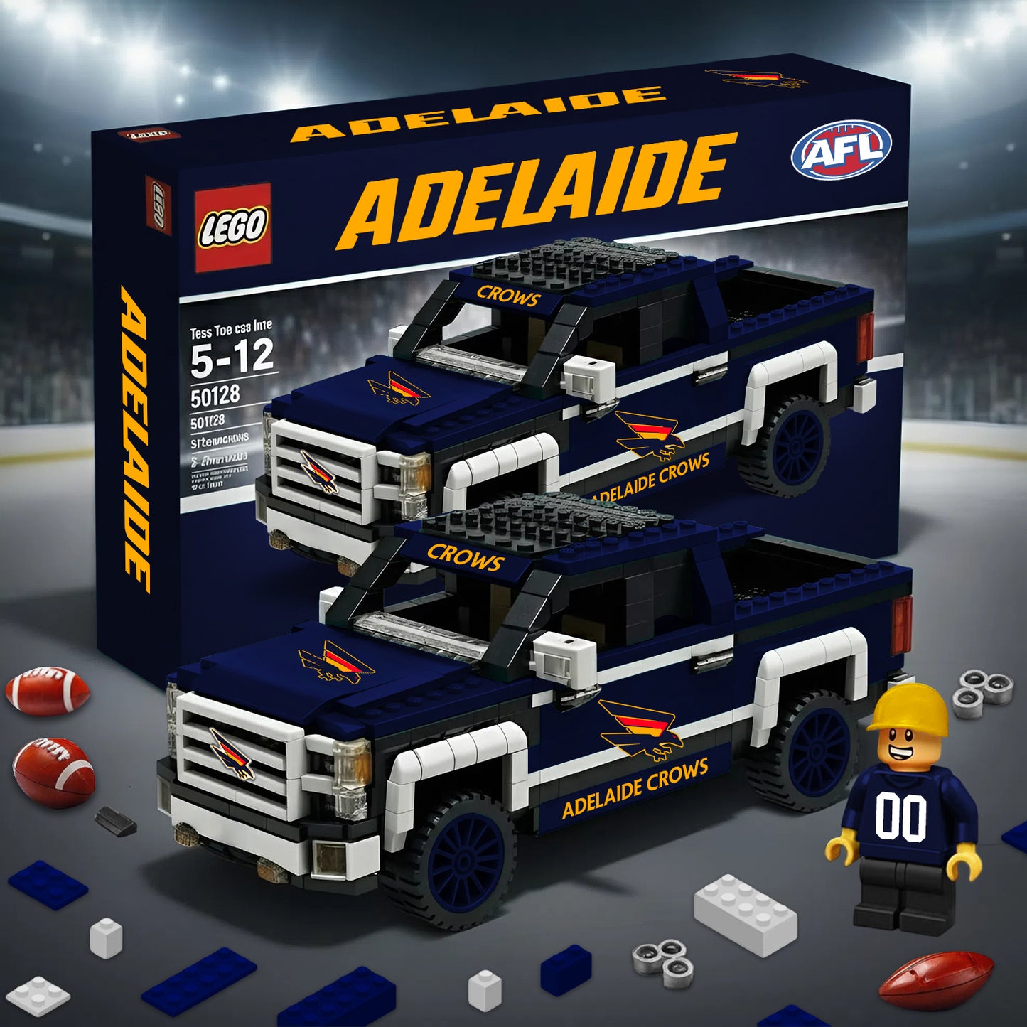 PREMIUM AFL X AC 3D RACING TRUCK BUILDING BLOCK SET TOY V2 NDT NHM