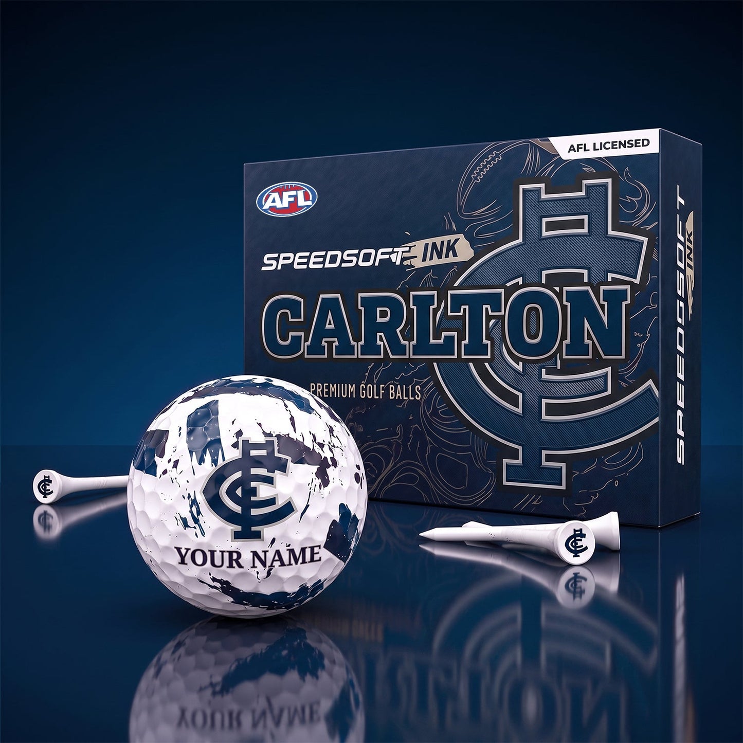 PREMIUM AFL X CAR EXCLUSIVE PERSONALIZED GOLF BALL SET LIMITED EDTION