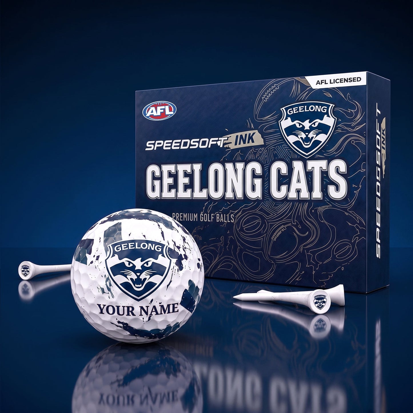 PREMIUM AFL X GC EXCLUSIVE PERSONALIZED GOLF BALL SET LIMITED EDTION