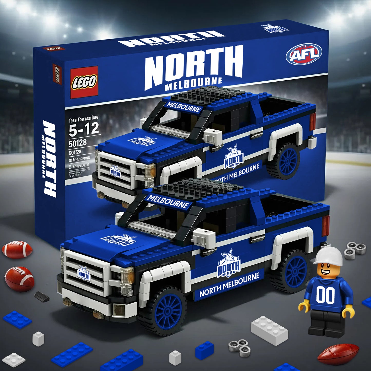 PREMIUM AFL X NM 3D RACING TRUCK BUILDING BLOCK SET TOY V2 NDT NHM