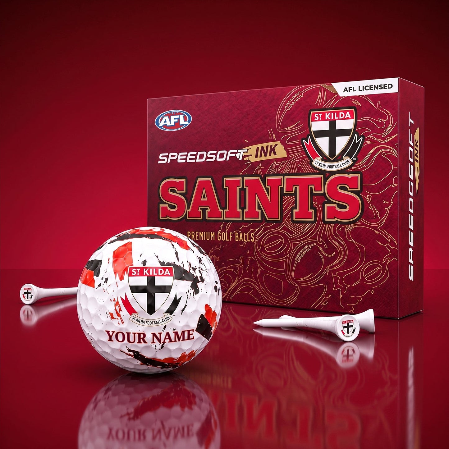 PREMIUM AFL X STK EXCLUSIVE PERSONALIZED GOLF BALL SET LIMITED EDTION