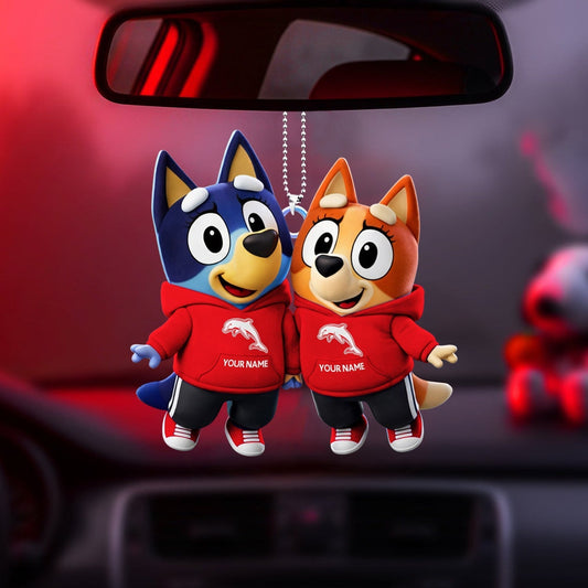 PREMIUM DOL X Bluey & Bingo Car Ornament NDT NHM