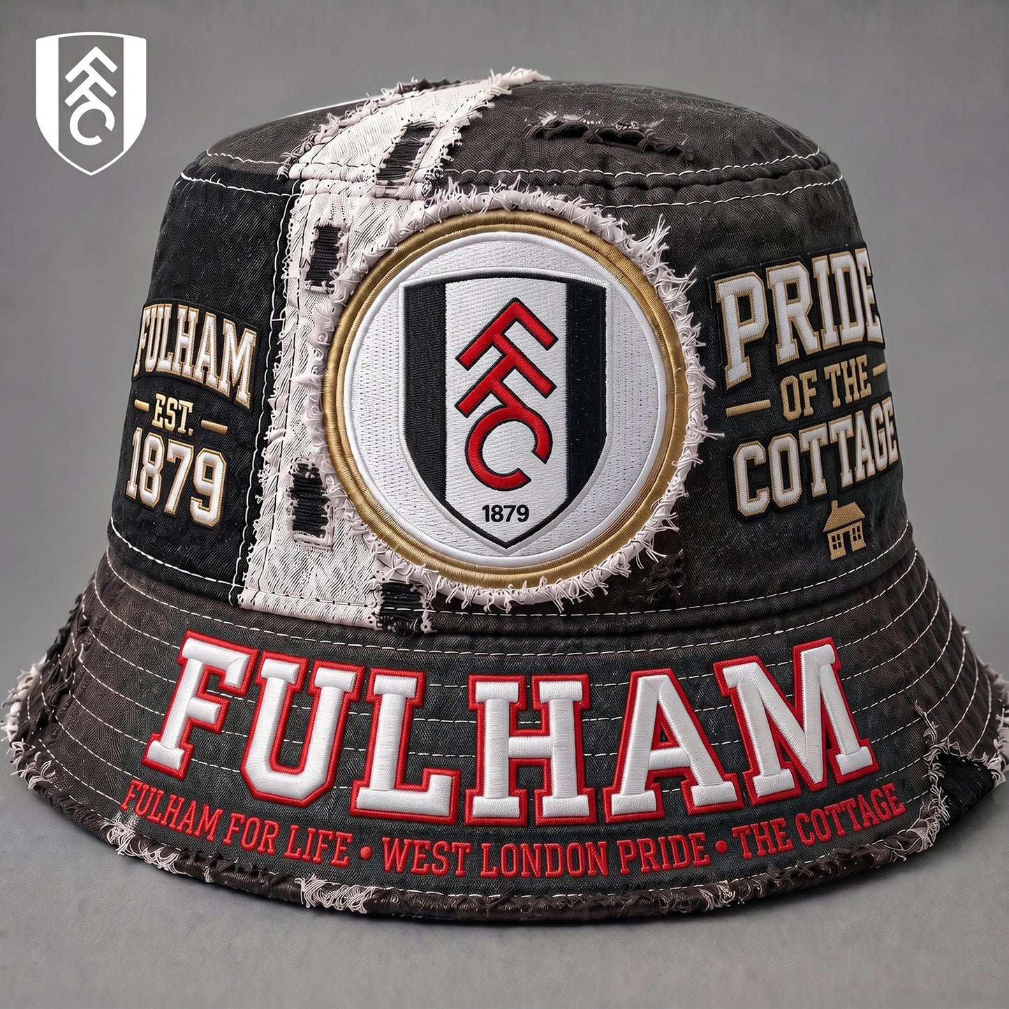 PREMIUM EPL X FUL EXCLUSIVE Torn Fabric Legacy Bucket Hat For New Season 290626