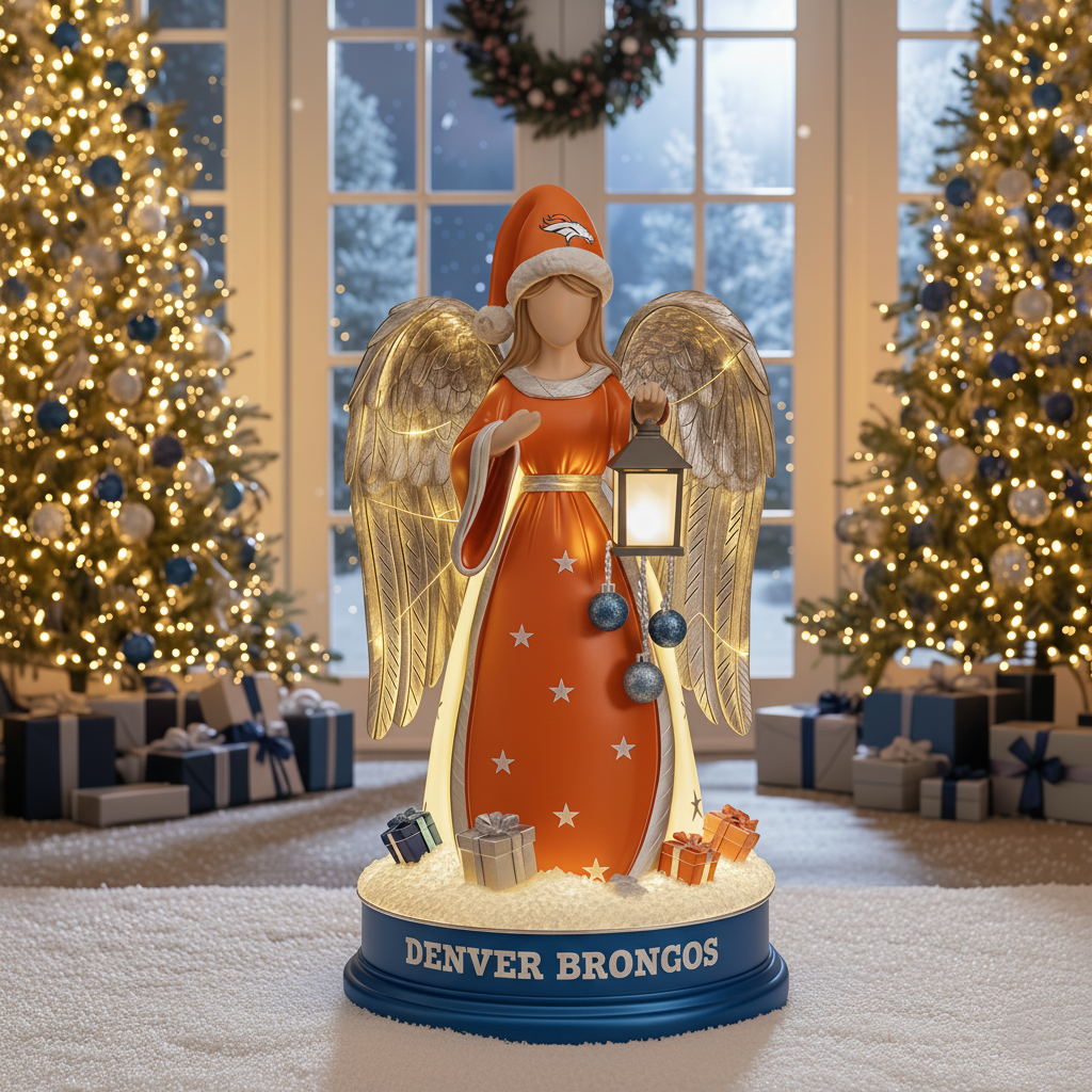 PREMIUM Holiday x DEN Guardian Angel Statue Led light - Festive Home Decor NDT NHM