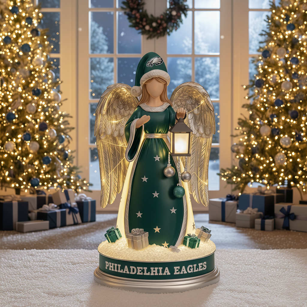 PREMIUM Holiday xPHIL Guardian Angel Statue Led light - Festive Home Decor NDT NHM