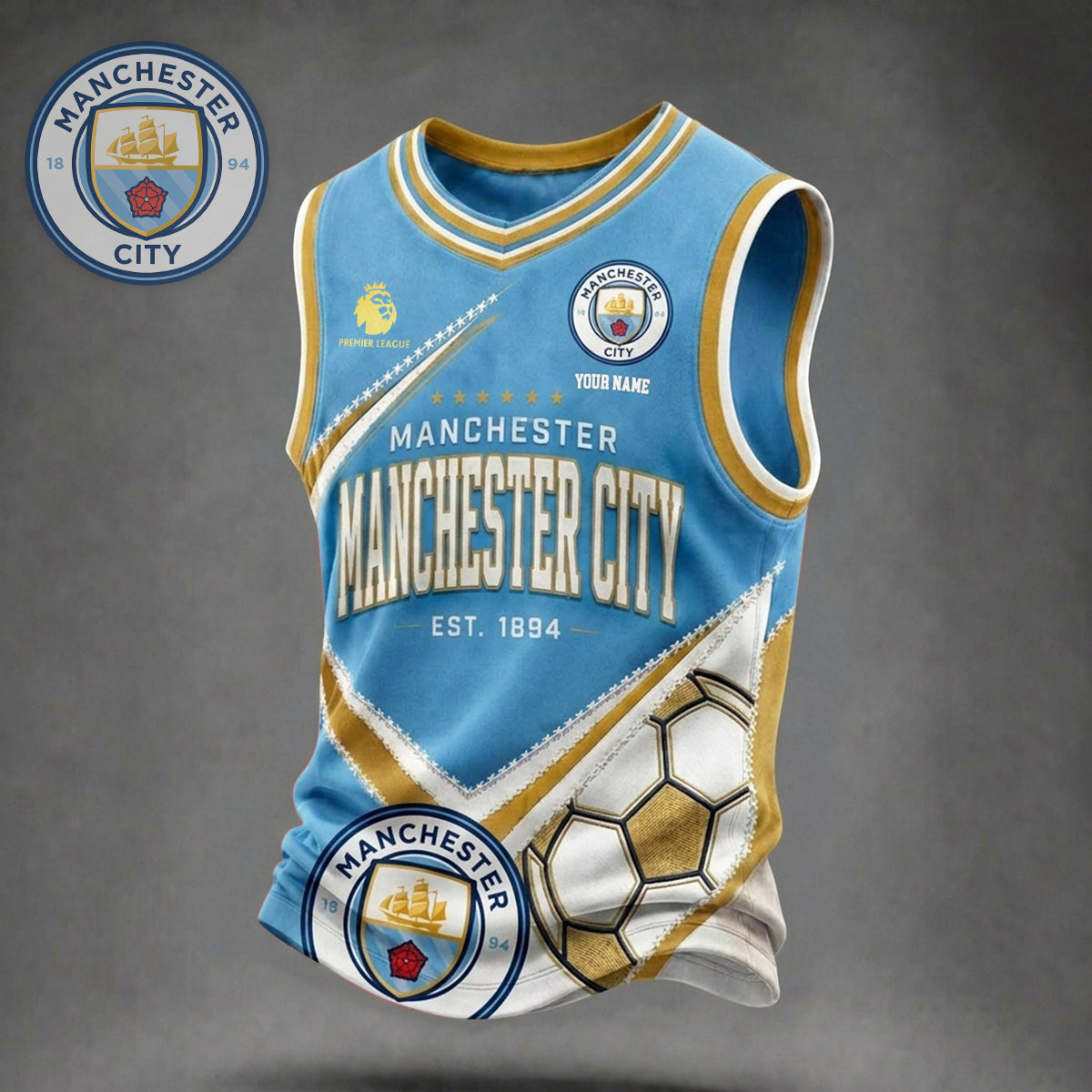 PREMIUM LUXURY EPL X MC Game Day V-Neck Tank Top Custome Shirt NDT NHM 050626