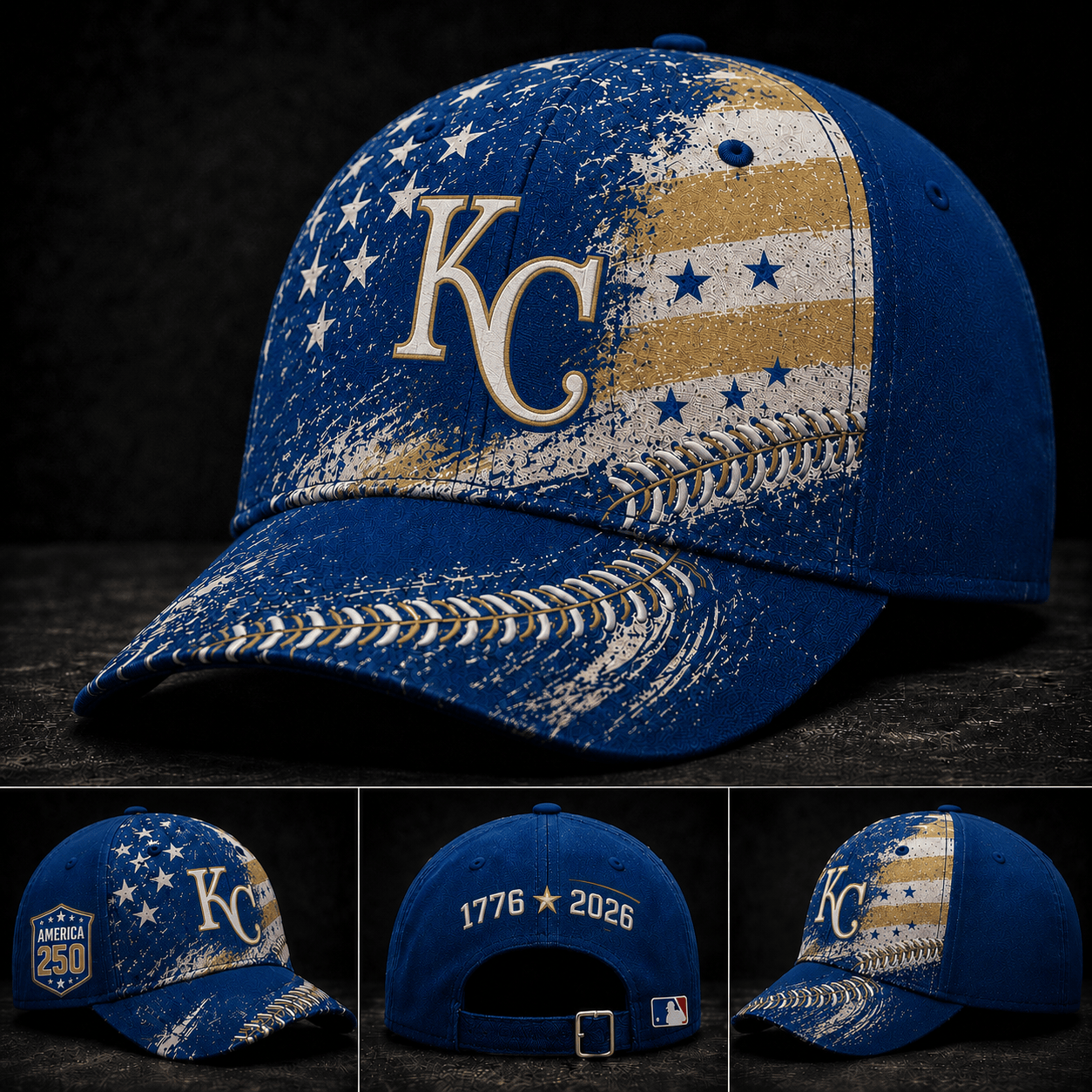 PREMIUM MLB X KCR GAMEDAY BASEBALL CAP LIMITED EDITION 300626