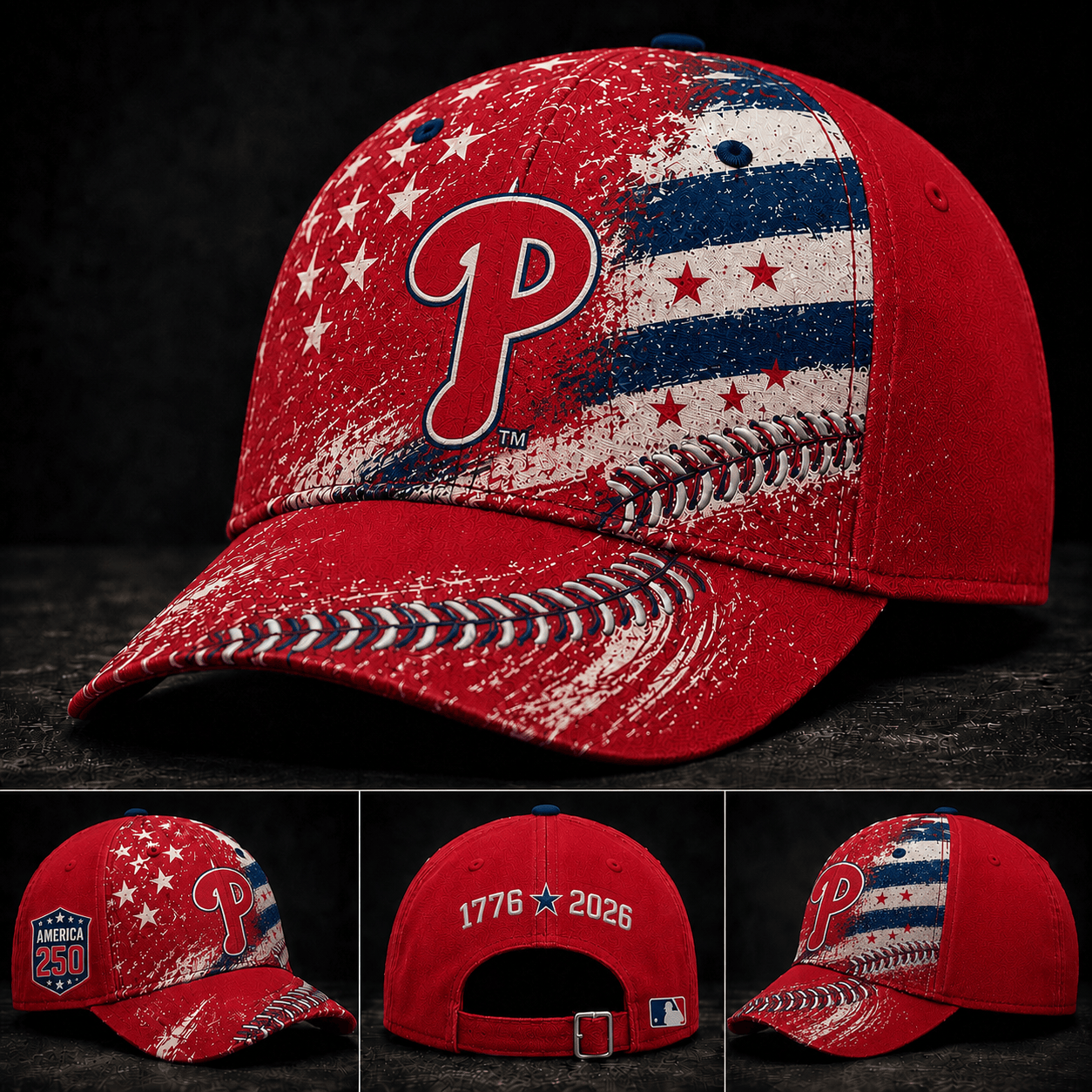 PREMIUM MLB X PHI GAMEDAY BASEBALL CAP LIMITED EDITION 300626