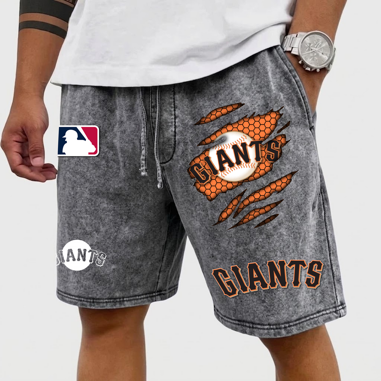 PREMIUM MLB X SFG WASH SHORT FOR SUMMERS HOLIDAY NDT VHM 080426