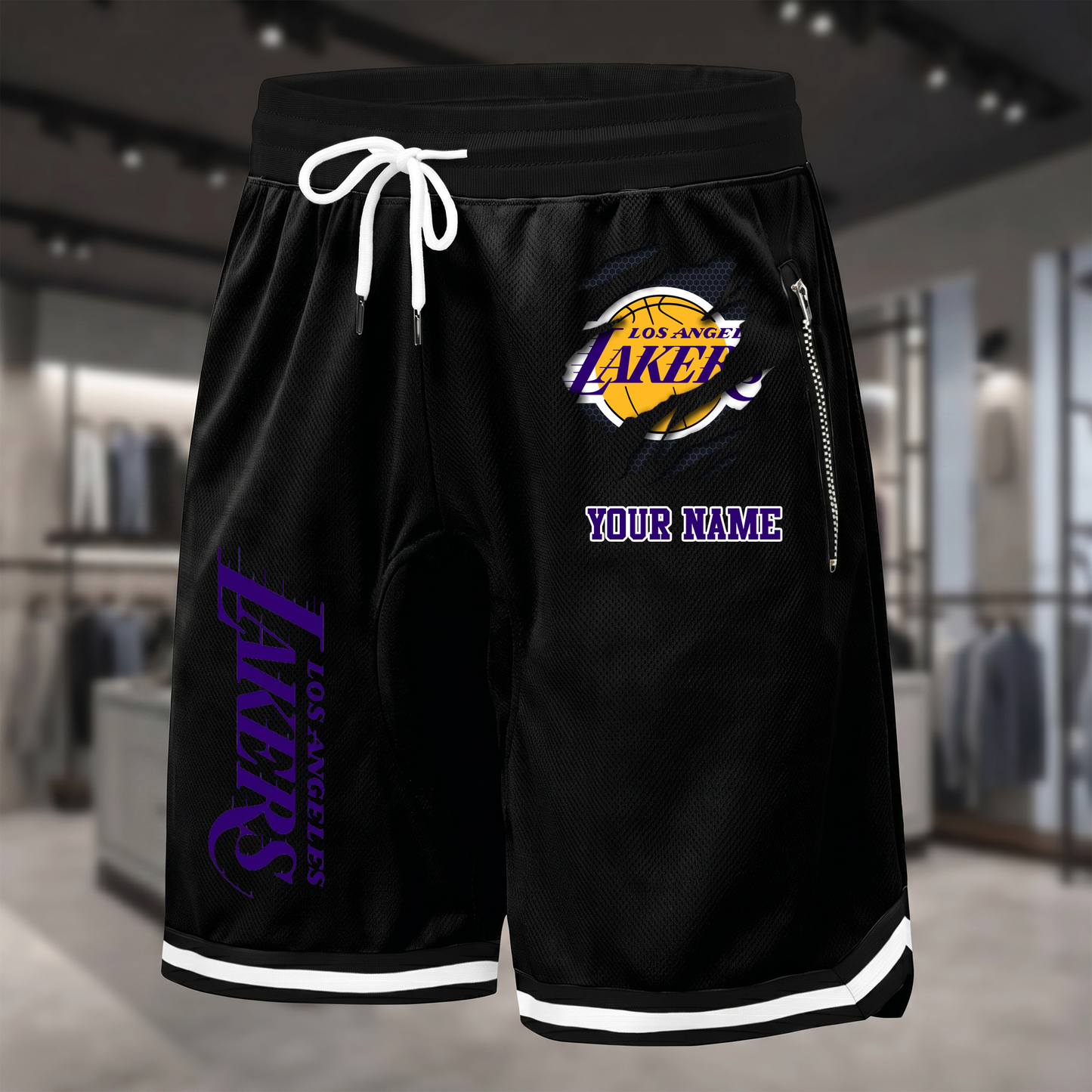 PREMIUM NBA X LAL Summer Fitness Breathable Basketball Shorts  NDT NTN 300526