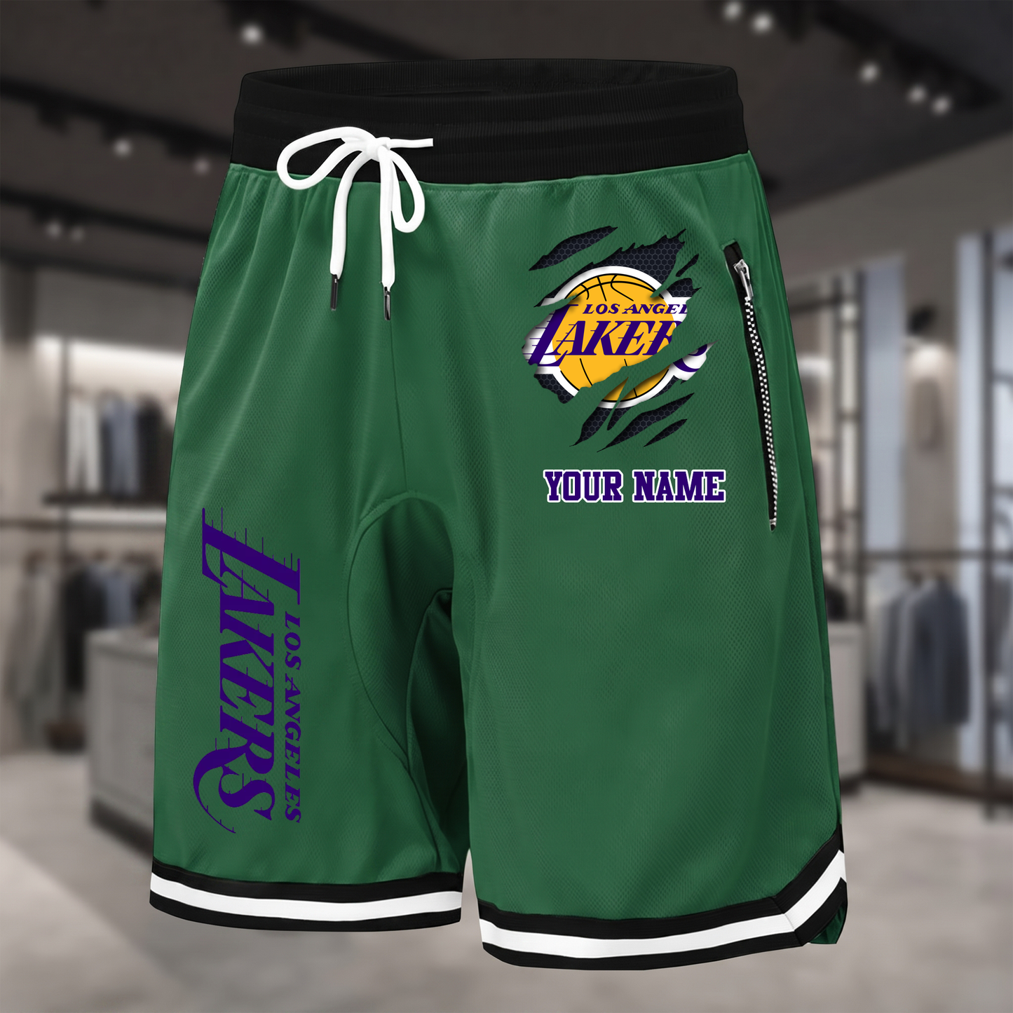 PREMIUM NBA X LAL Summer Fitness Breathable Basketball Shorts  NDT NTN 300526