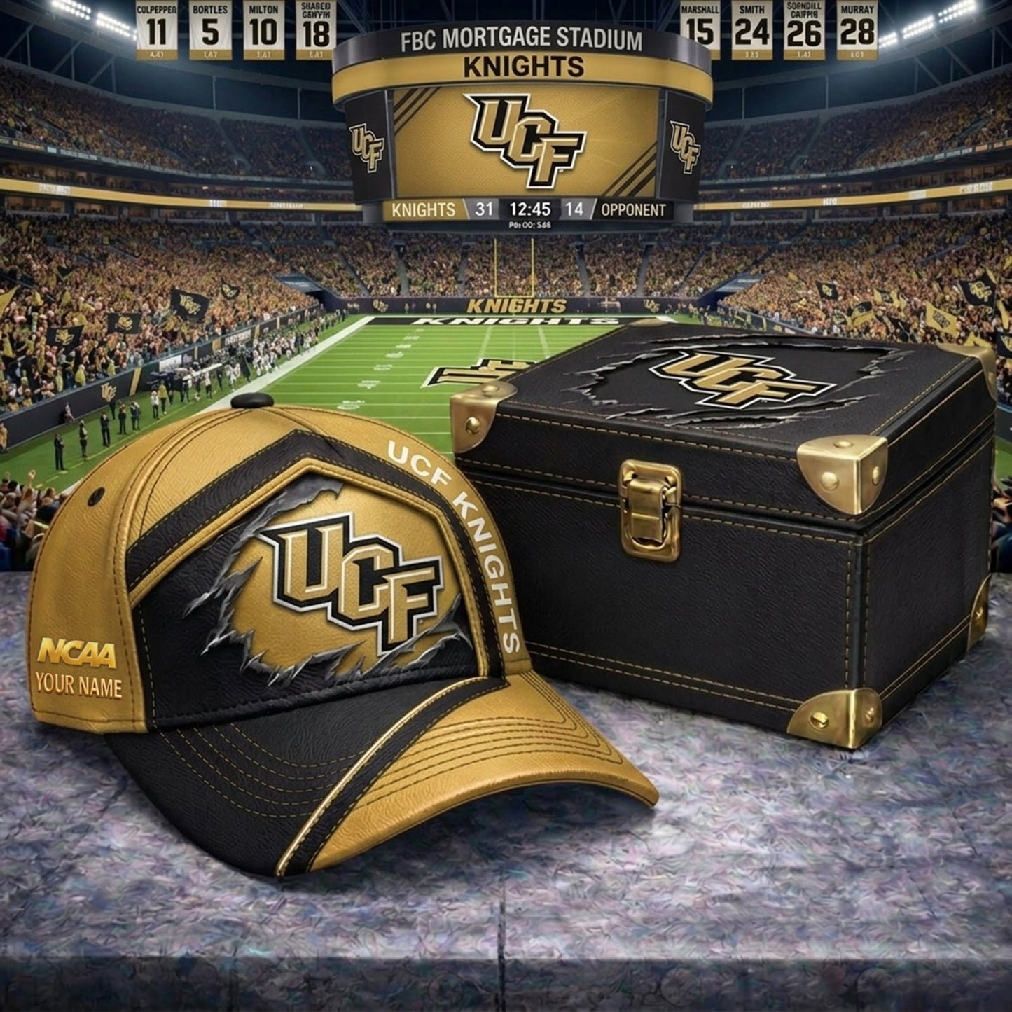 PREMIUM NCAA X UCFK CRACK CUSTOME HAT V3 NDT NHM 020626