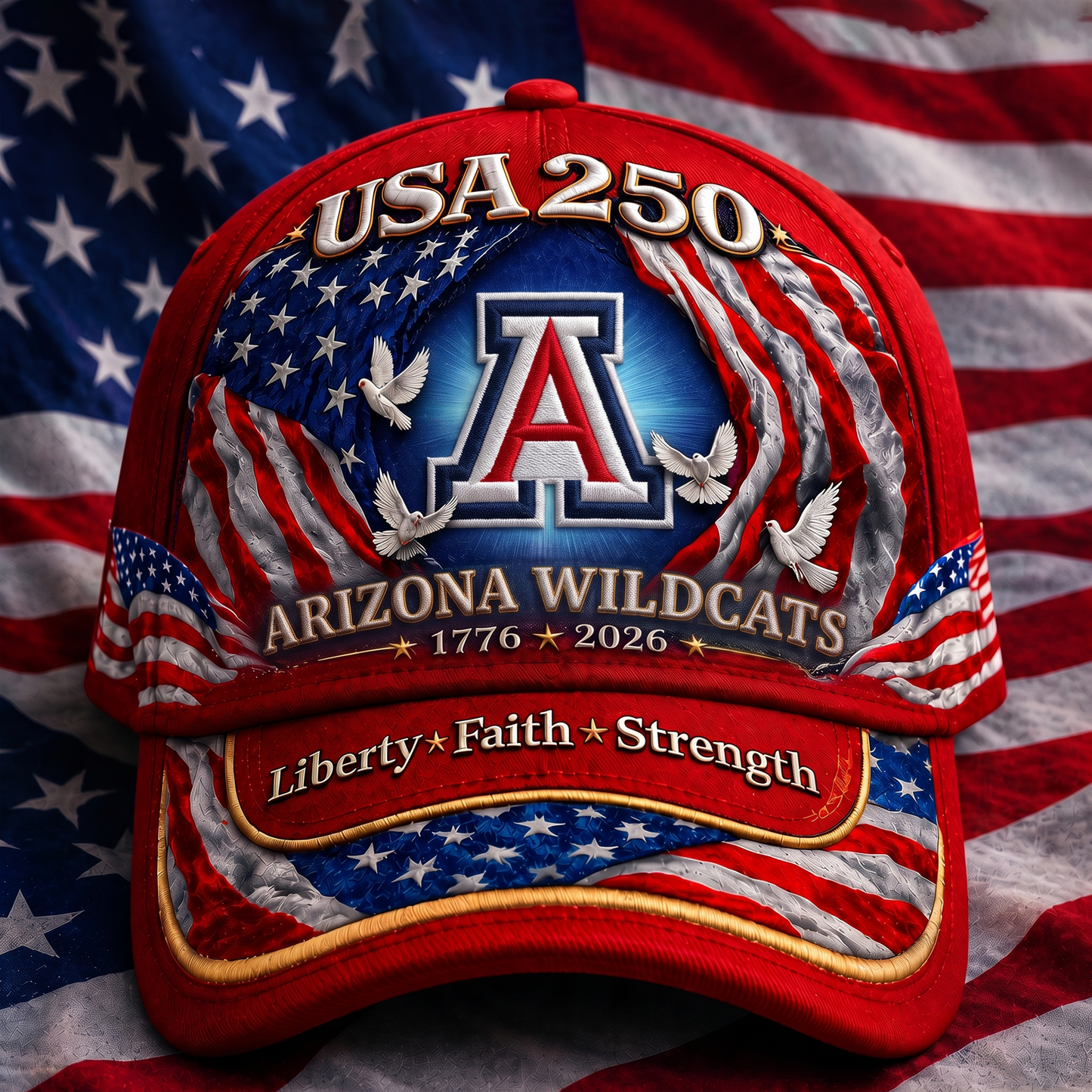 PREMIUM NCAA  x AW  250 Years Anniversary Of Freedom Cap   290626